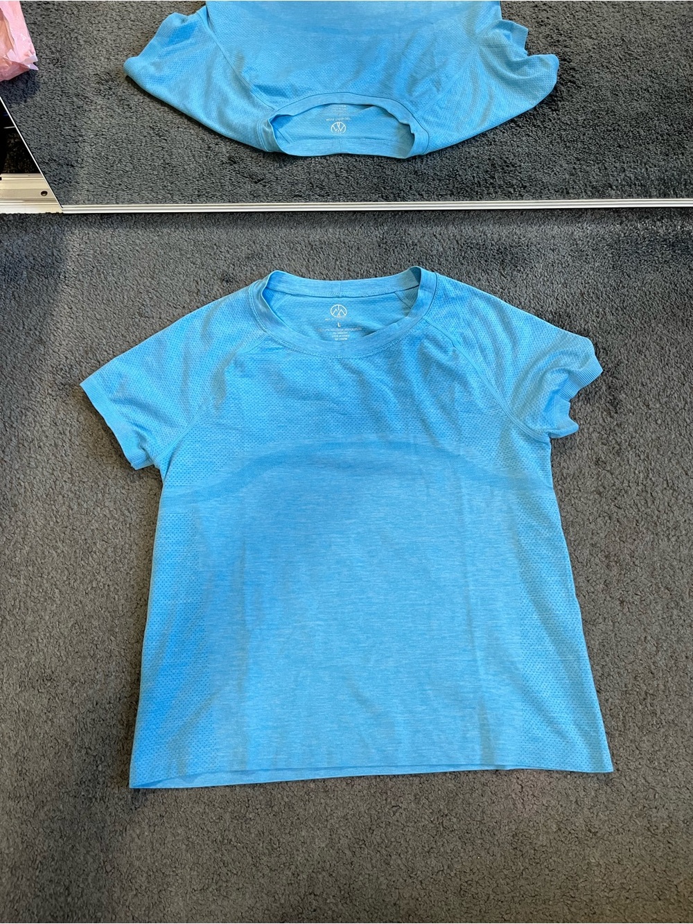 Women's Short-Sleeve Athletic Performance Tee in Blue